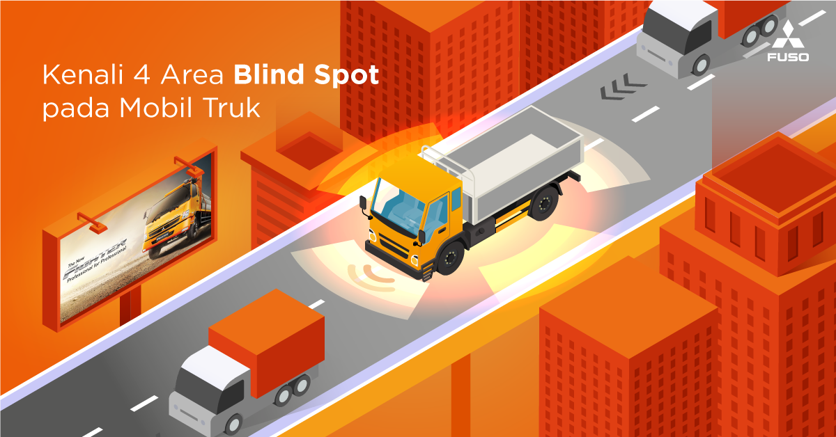 Kenali 4 Area Blind Spot pada Mobil Truk